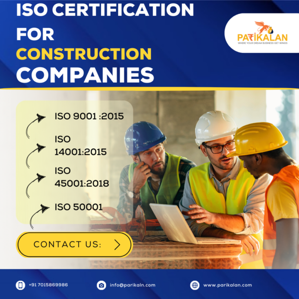 ISO CERTIFICATION FOR CONSTRUCTION COMPANIES