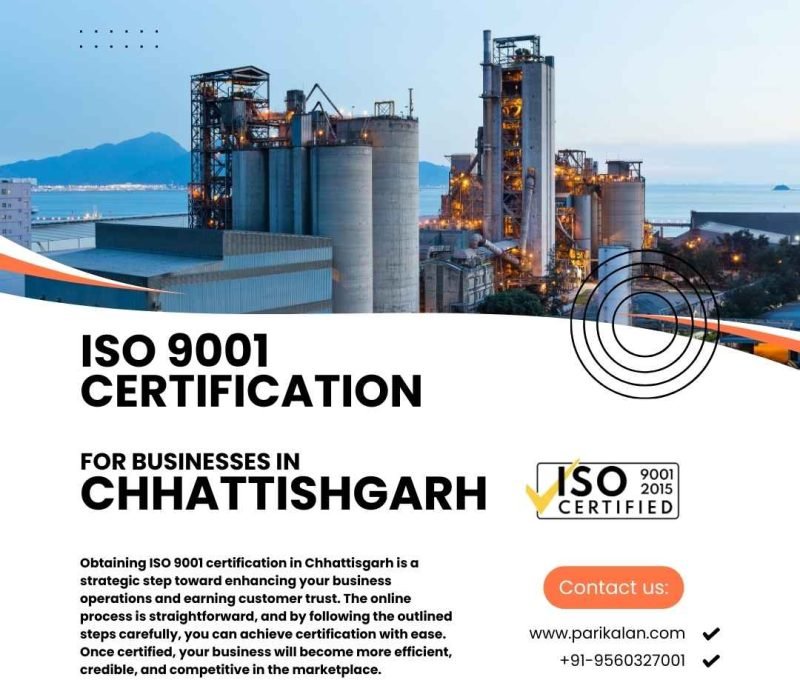 iso 9001 certification in Chhattishgarh